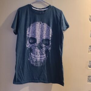 Scull black men's  t-shirt sz.XL